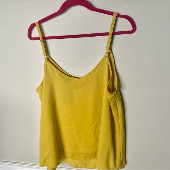 SOPHIE - GREY CHIFFON SWING CAMI - BAMBOO YELLOW - Picture 4 of 5